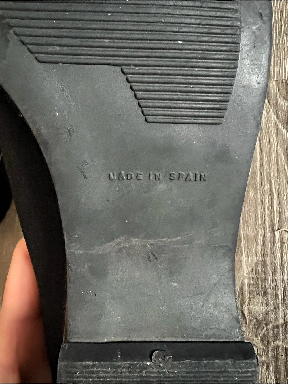 Stuart Weitzman Black & Brown Heeled Loafers - Picture 7 of 9